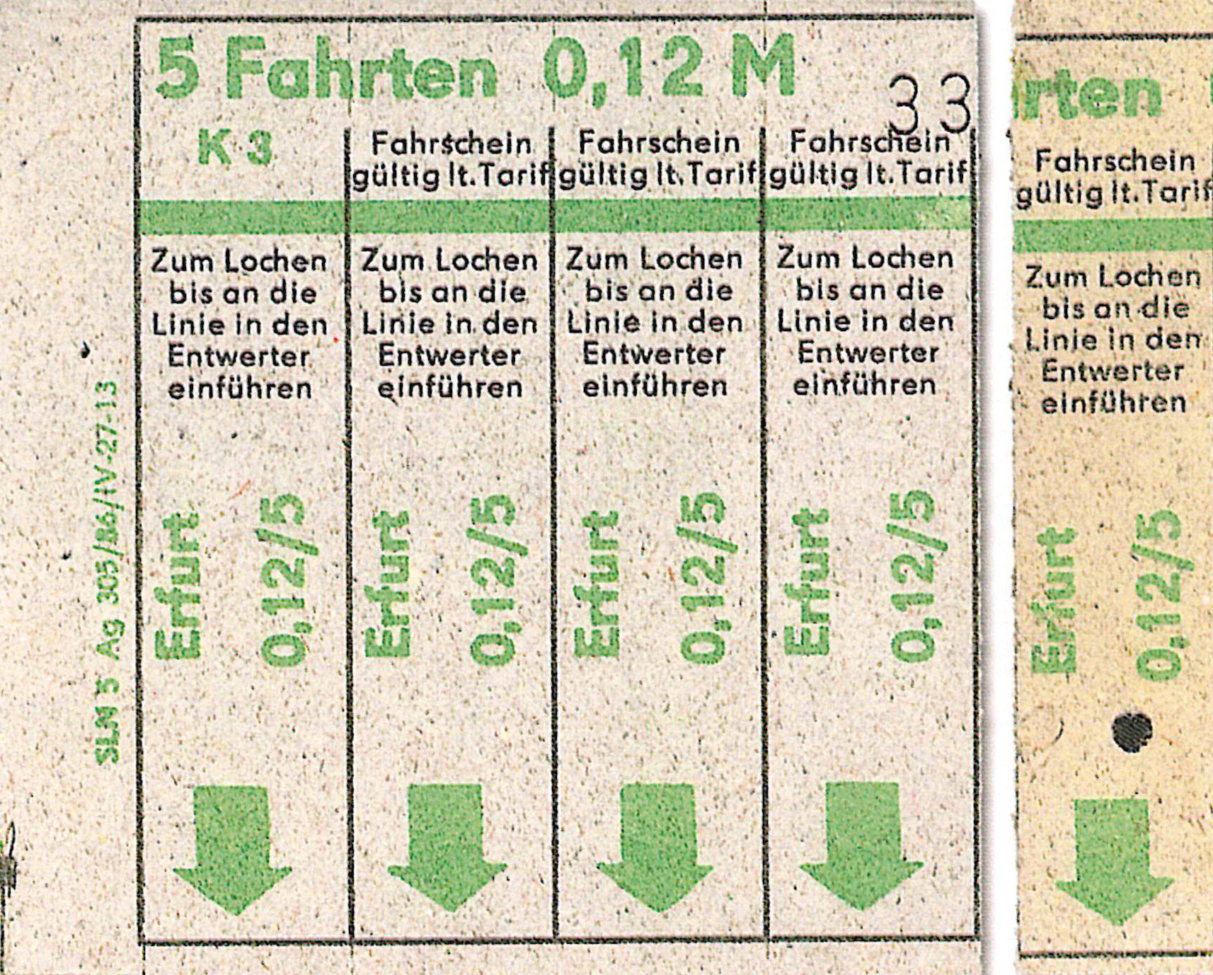 DDR-Fahrkarten